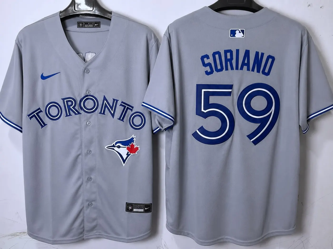 TORONTO BLUE JAYS JOSE SORIANO GREY JERSEY