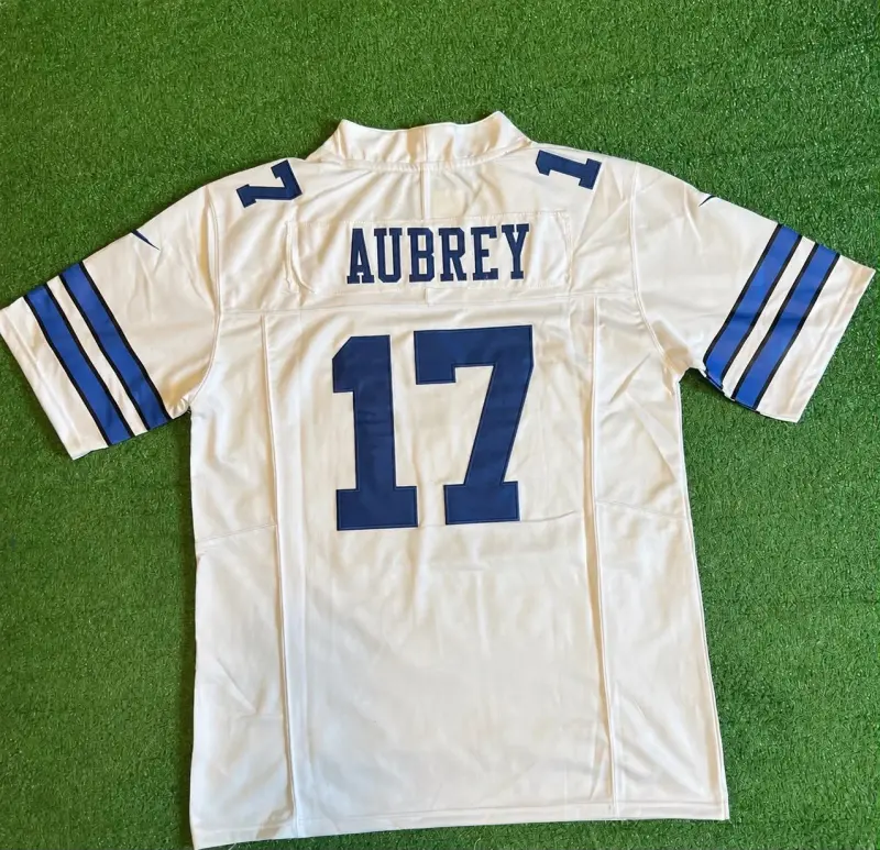 DALLAS COWBOYS BRANDON AUBREY WHITE JERSEY