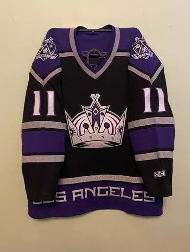 LA KINGS KOPITAR PURPLE AND BLACK JERSEY