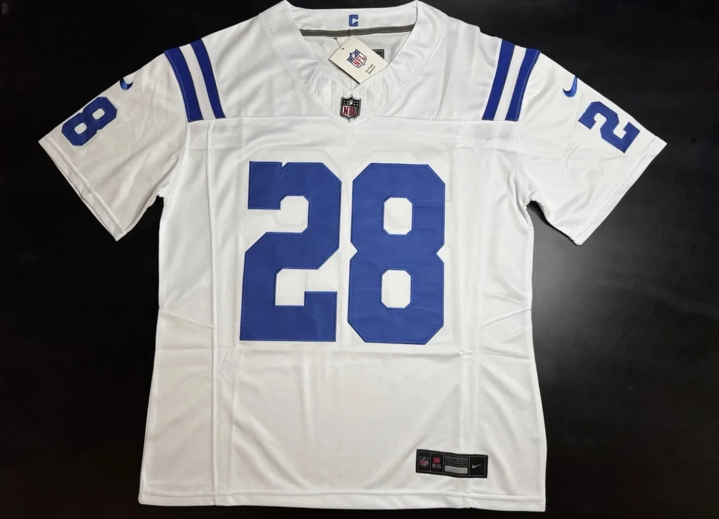 INDIANAPOLIS COLTS JOHNATHAN TAYLOR WHITE JERSEY