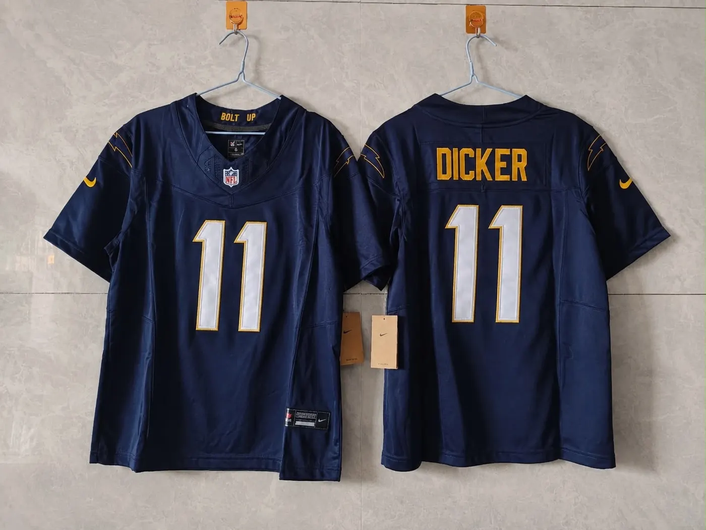 LOS ANGELES CHARGERS CAMERON DICKER DARK BLUE JERSEY