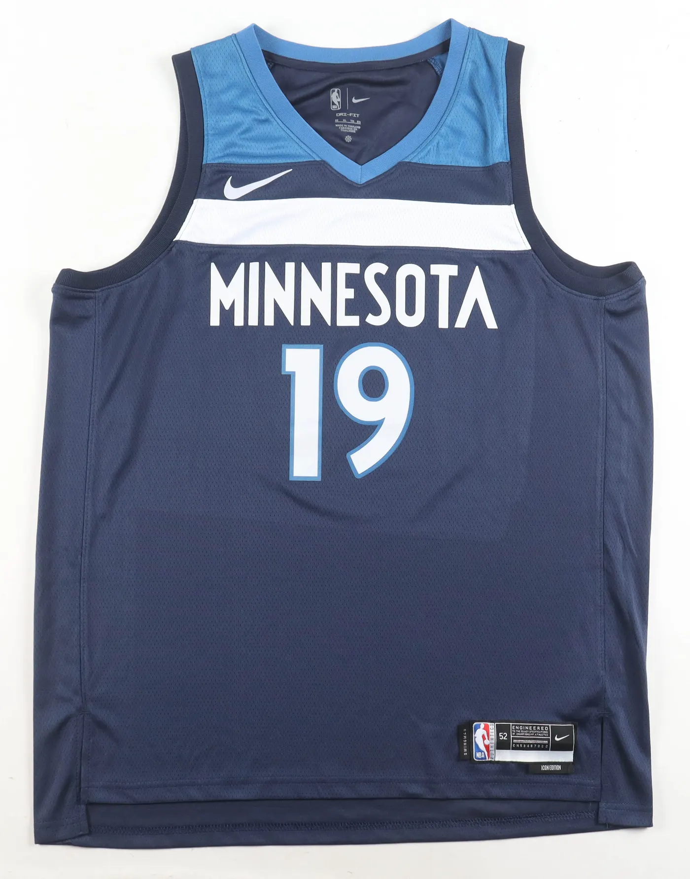 MINNESOTA TIMBERWOLVES JOAN BERINGER BLUE JERSEY