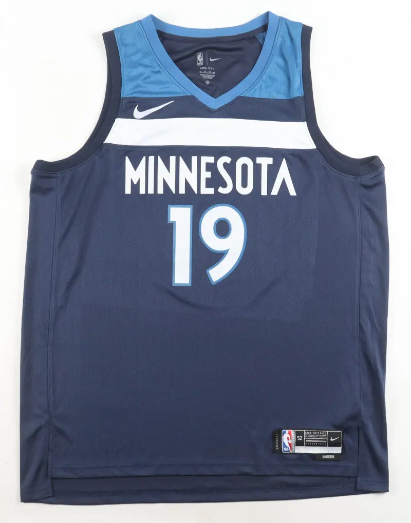 MINNESOTA TIMBERWOLVES JOAN BERINGER BLUE JERSEY