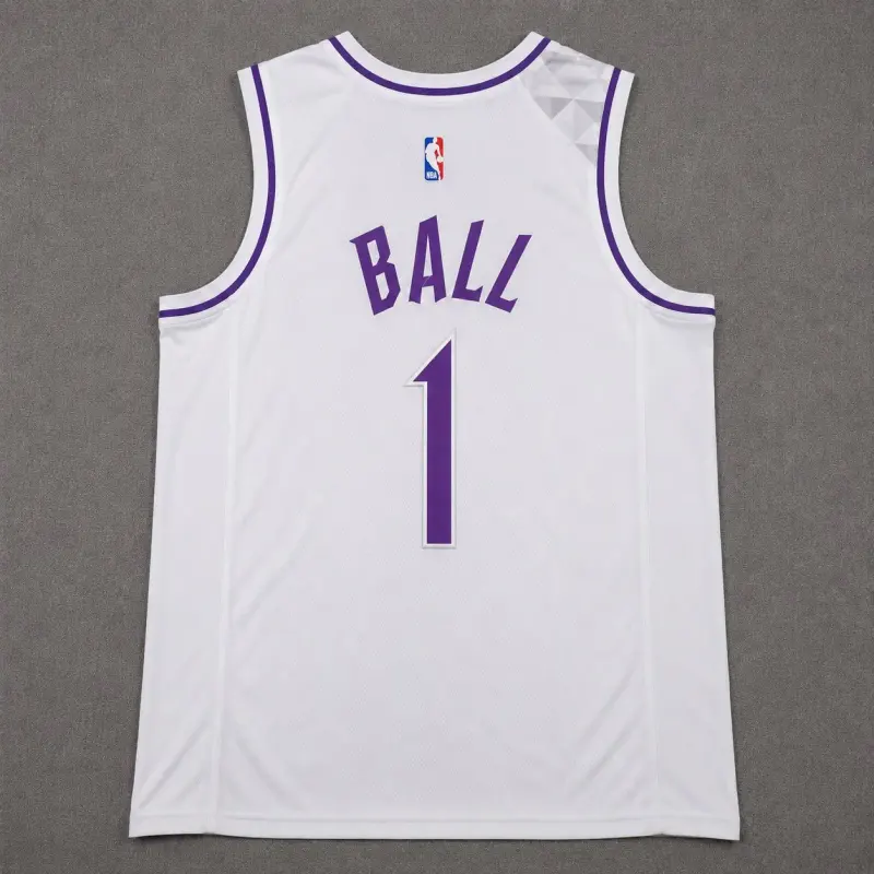 MINNESOTA TIMBERWOLVES LAMELO BALL WHITE JERSEY