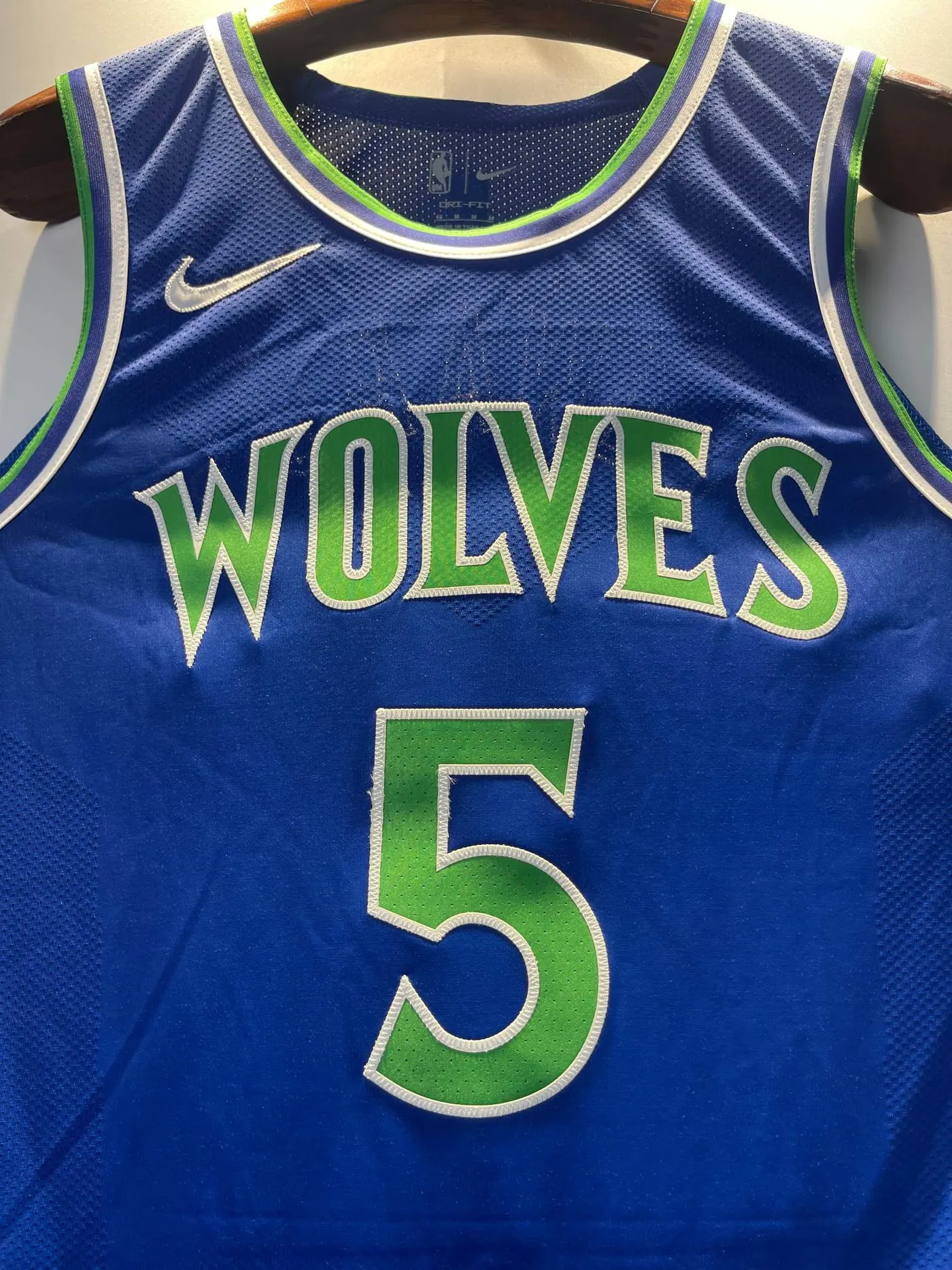 MINNESOTA TIMBERWOLVES ANTHONY EDWARDS BLUE JERSEY