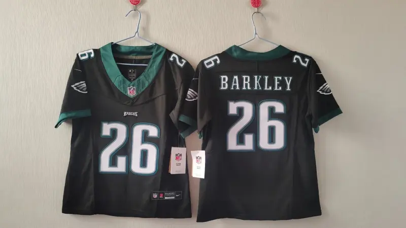 PHILADELPHIA EAGLES SAQUON BARKLEY BLACK JERSEY