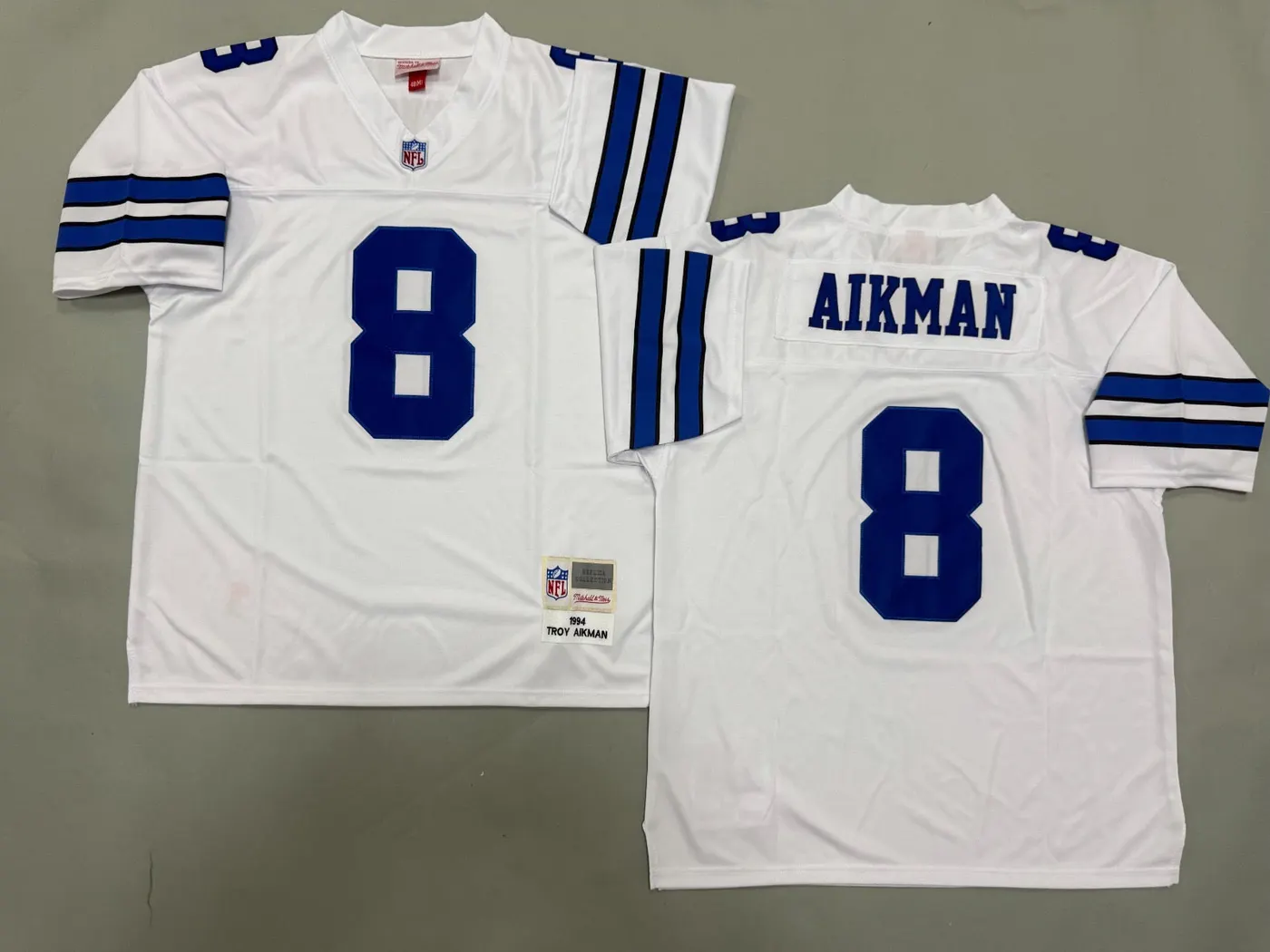 DALLAS COWBOYS TROY AIKMAN WHITE VINTAGE JERSEY