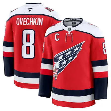 WASHINGTON CAPITALS OVECHKIN RED JERSEY
