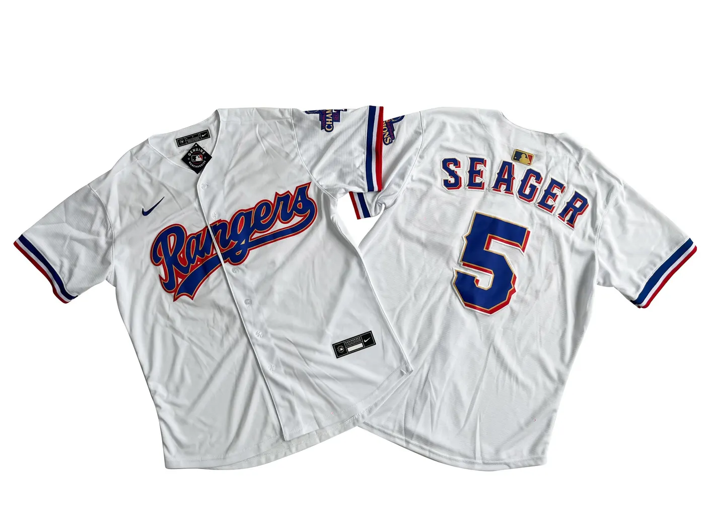 TEXAS RANGERS COREY SEAGER WHITE JERSEY