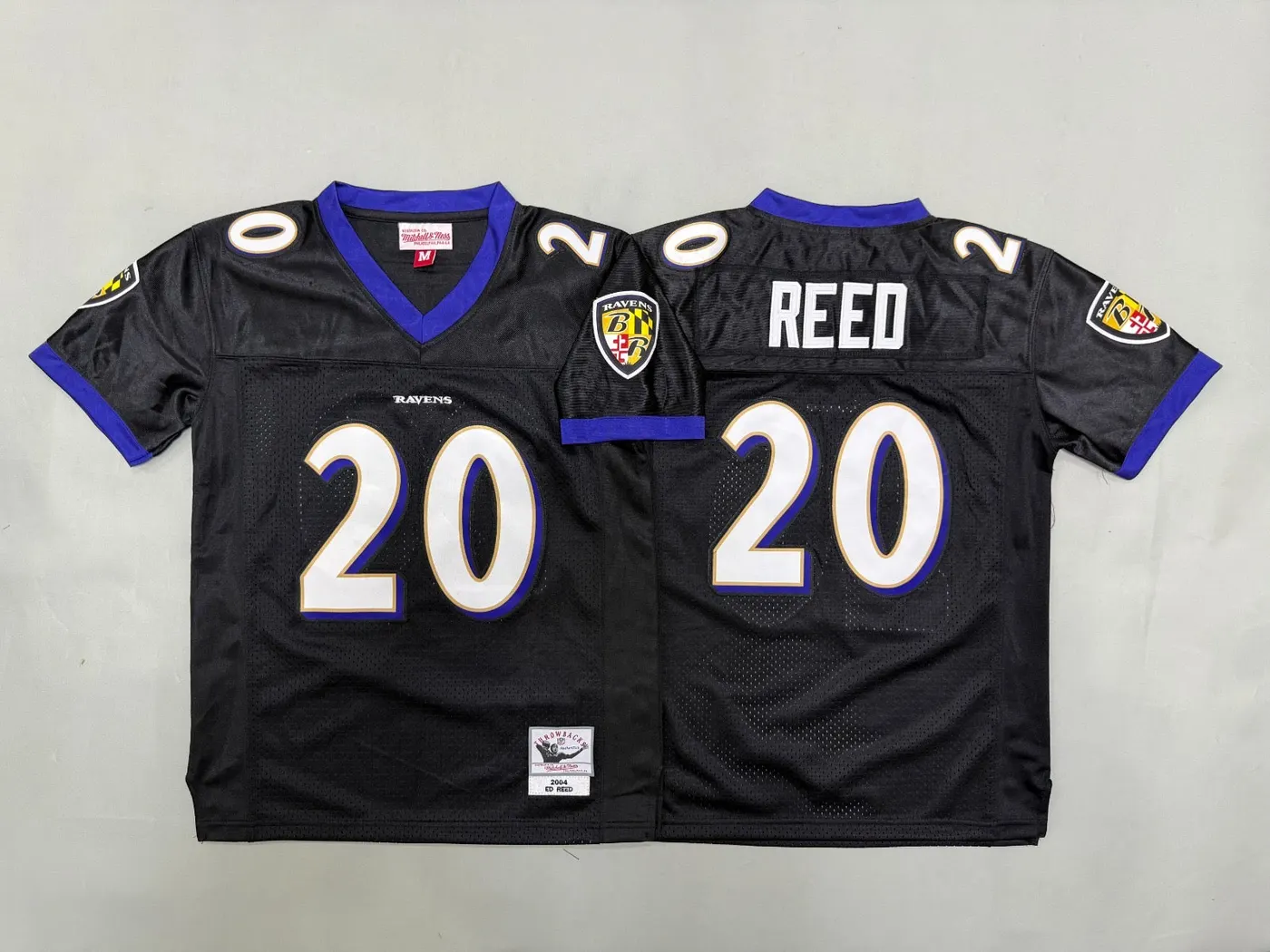 BALTIMORE RAVENS ED REED BLACK VINTAGE JERSEY