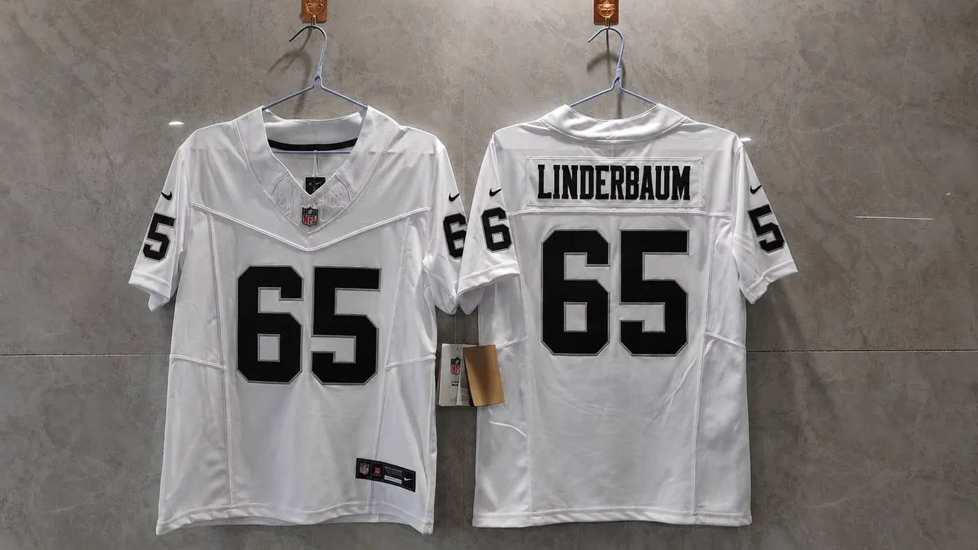 LAS VEGAS RAIDERS TYLER WINDERBAUM WHITE JERSEY