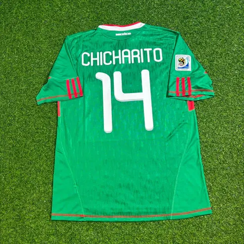 2010 WORLD CUP JAVIER HERNANDEZ TEAM MEXICO GREEN JERSEY