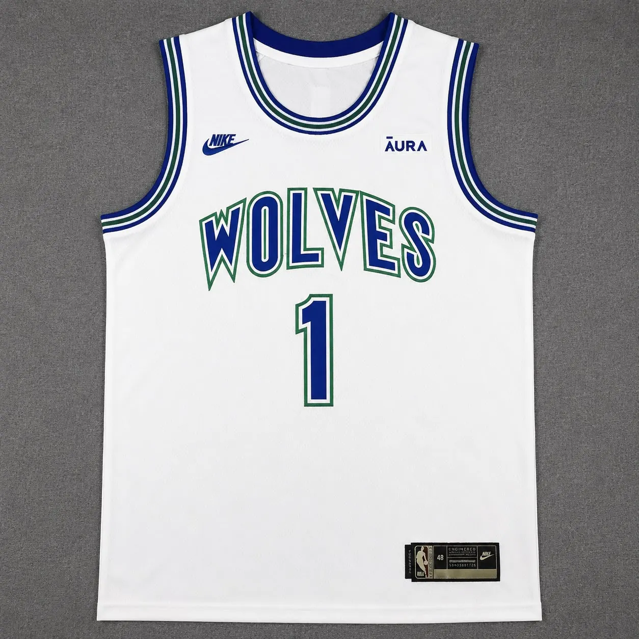 MINNESOTA TIMBERWOLVES LAMELO BALL WHITE JERSEY