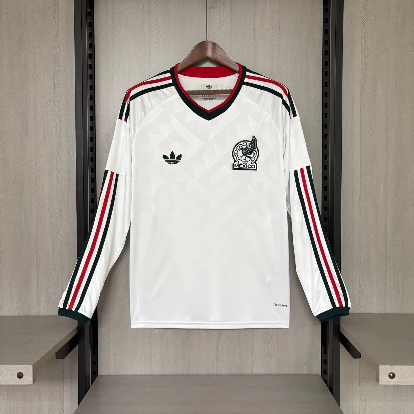 2026 World Cup Team Mexico White Long sleeve Jersey