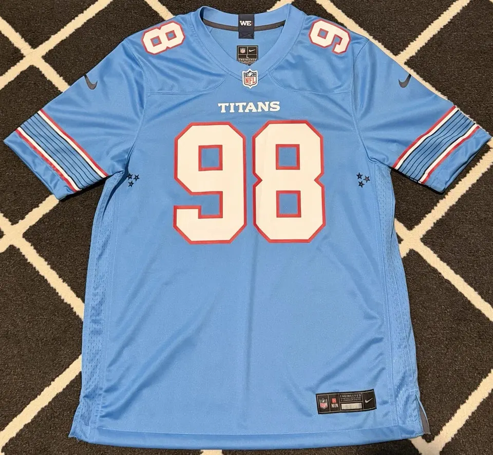 Tennessee Titans Jeffrey Simmons Blue Jersey