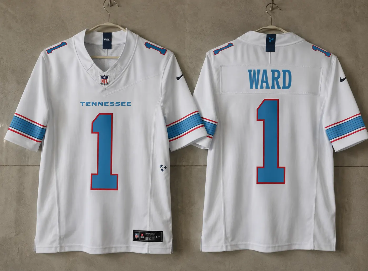 Tennessee Titans Cam Ward White Jersey
