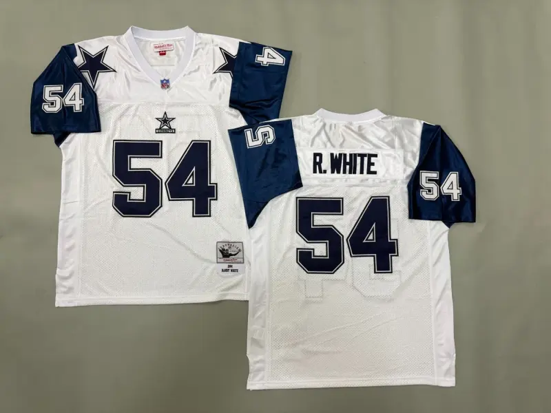 DALLAS COWBOYS RANDY WHITE WHITE VINTAGE JERSEY