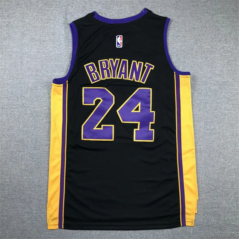LOS ANGELES LAKERS KOBE BRYANT BLACK JERSEY