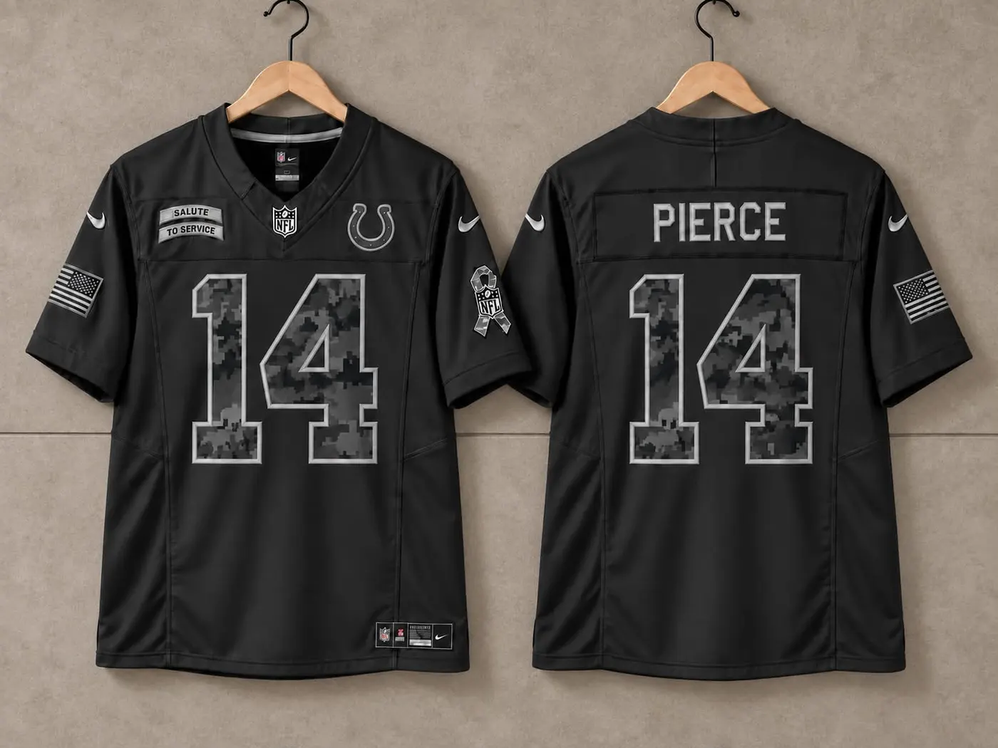 INDIANAPOLIS COLTS ALEX PIERCE SALUTE TO SERVICE JERSEY