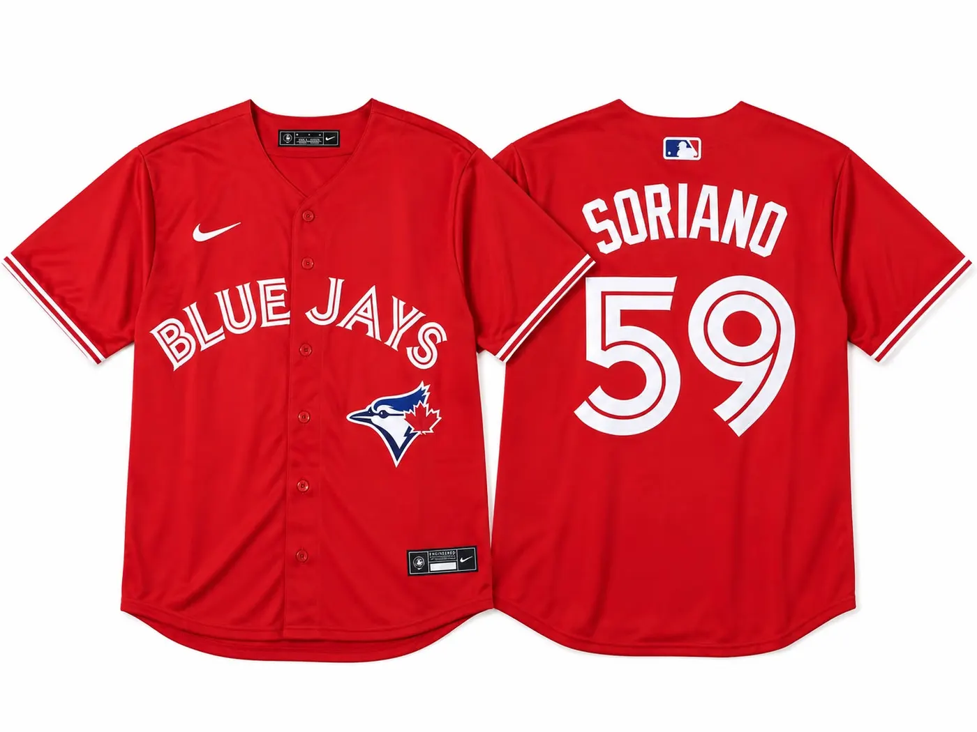 TORONTO BLUE JAYS JOSE SORIANO RED JERSEYS