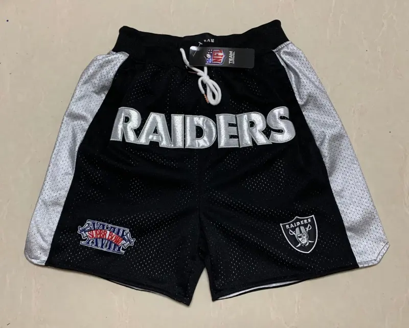 LAS VEGAS RAIDERS BLACK SHORTS