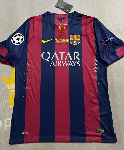 Lionel Messi Barcelona 2015 Final Berlin Champions League Jersey