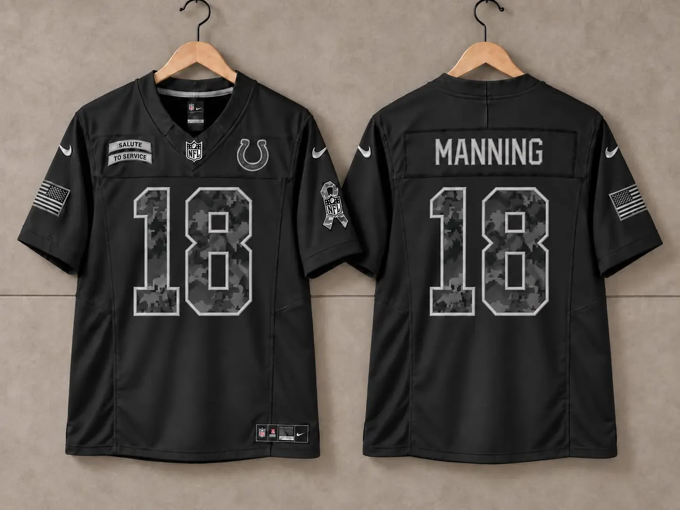 INDIANAPOLIS COLTS PEYTON MANNING SALUTE TO SERVICE JERSEY