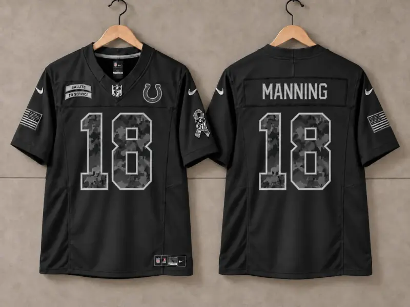 INDIANAPOLIS COLTS PEYTON MANNING SALUTE TO SERVICE JERSEY