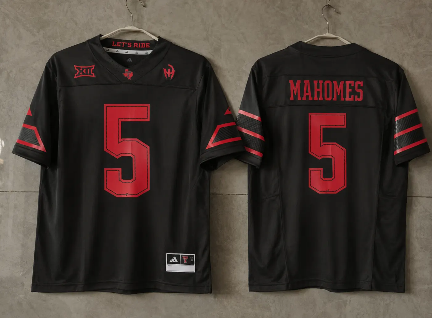 TEXAS TECH RED RAIDERS, PATRICK MAHOMES NEW BLACK JERSEY 