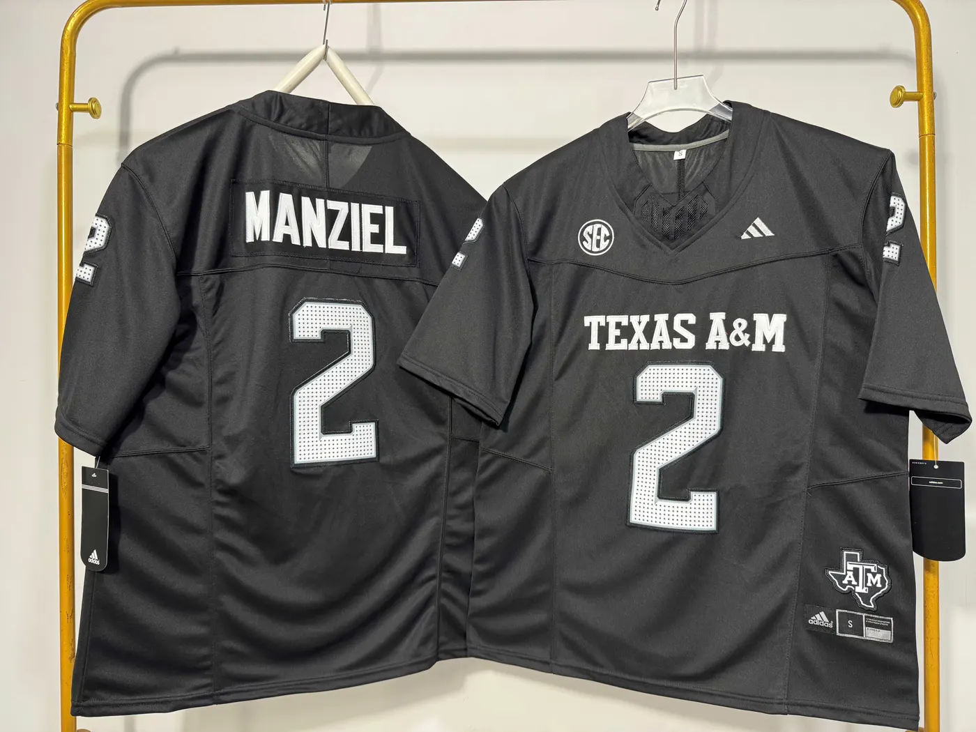 TEXAS A&M AGGIES JOHNNY MANZIEL BLACK JERSEY
