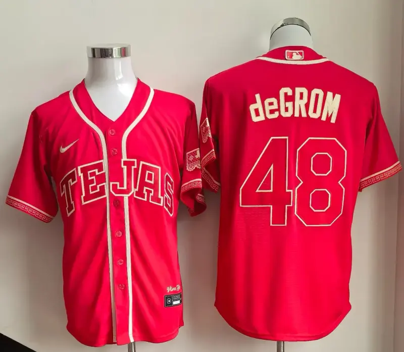 Jacob deGrom Tejas Rangers Baseball Jersey