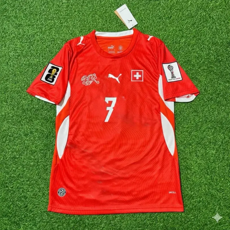 2026 WORLD CUP BREEL EMBOLO TEAM SWITZERLAND RED JERSEY