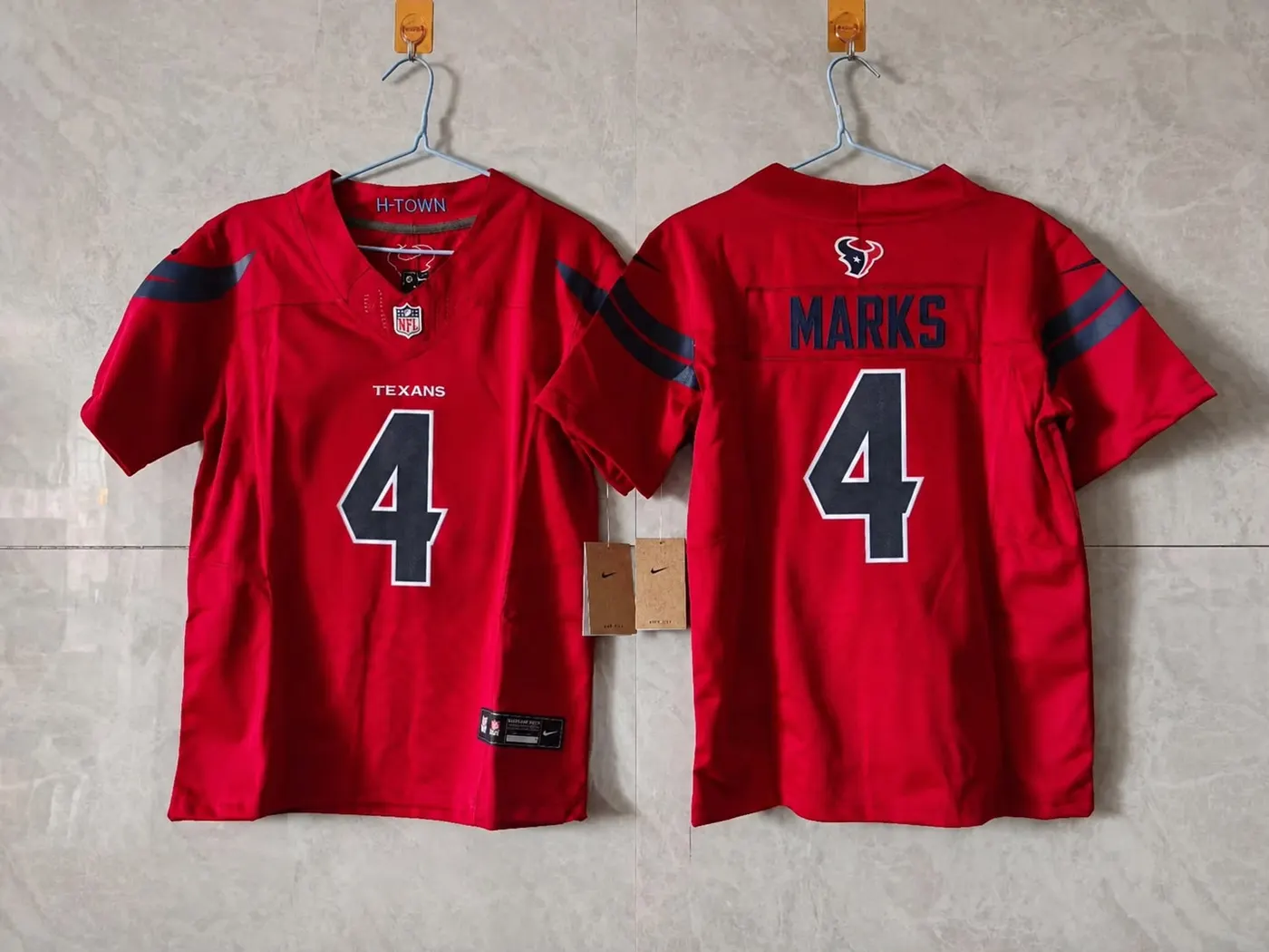 HOUSTON TEXANS WOODY MARKS BATTLE RED JERSEY