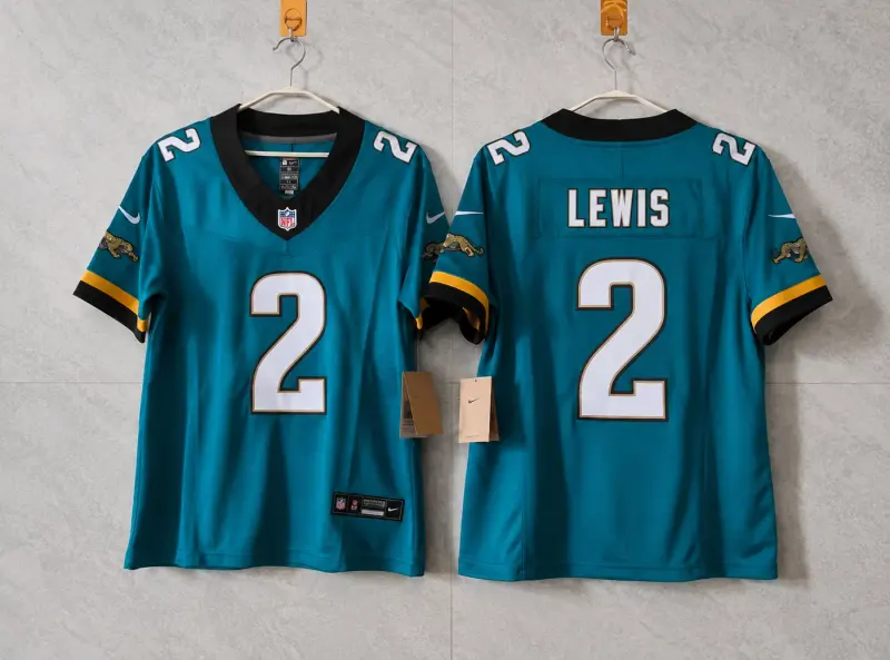 JACKSONVILLE JAGUARS JOURDAN LEWIS THROW BACK JERSEY