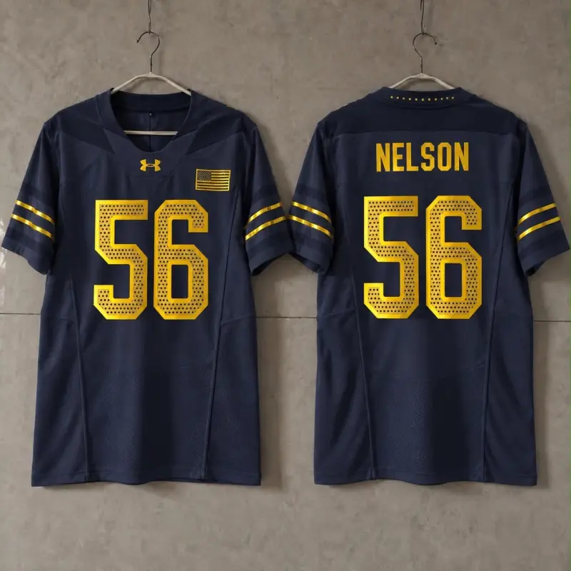 NOTRE DAME FIGHTING IRISH QUENTON NELSON BLUE JERSEY