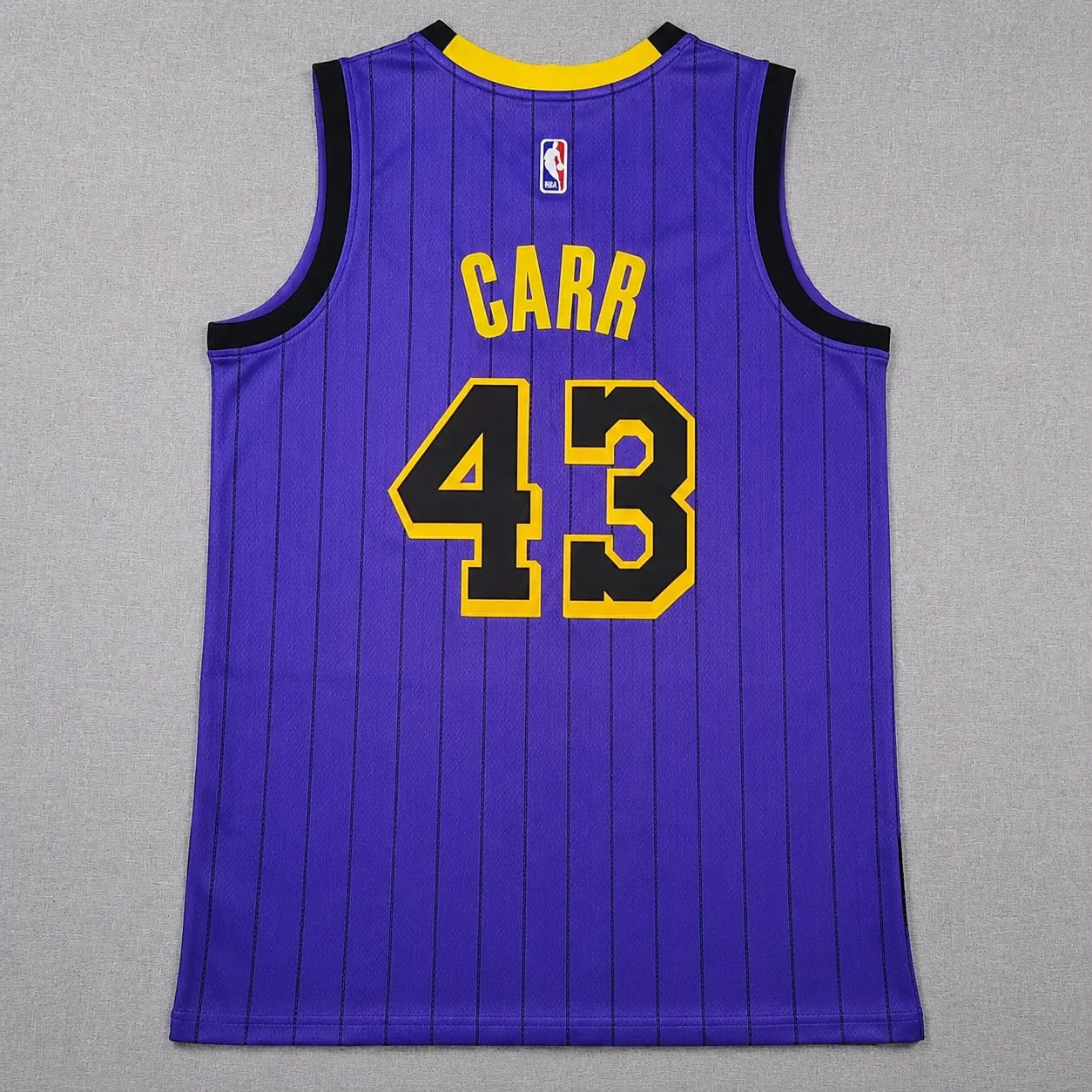 LOS ANGELES LAKERS CAMERON CARR PURPLE JERSEY