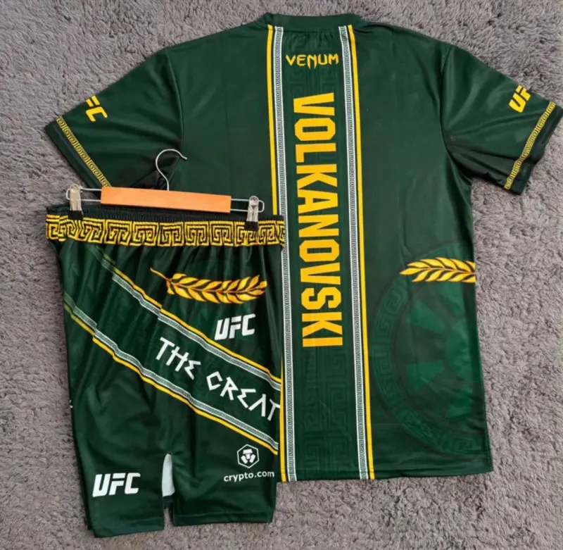 ALEXANDER VOLKANOVSKI GREEN SHIRT & GREEN SHORTS COMBO