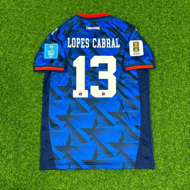 2026 WORLD CUP SIDNY LOPES CABRAL TEAM CAPE VERDE BLUE JERSEY