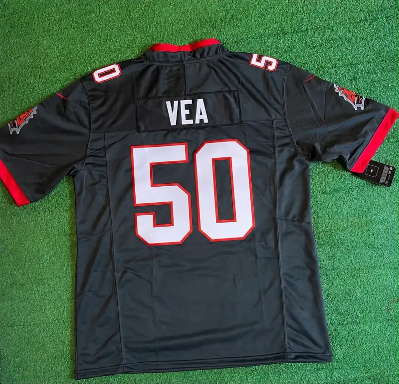 TAMPA BAY BUCCANEERS TRISTIAN WIRFS BLACK JERSEY