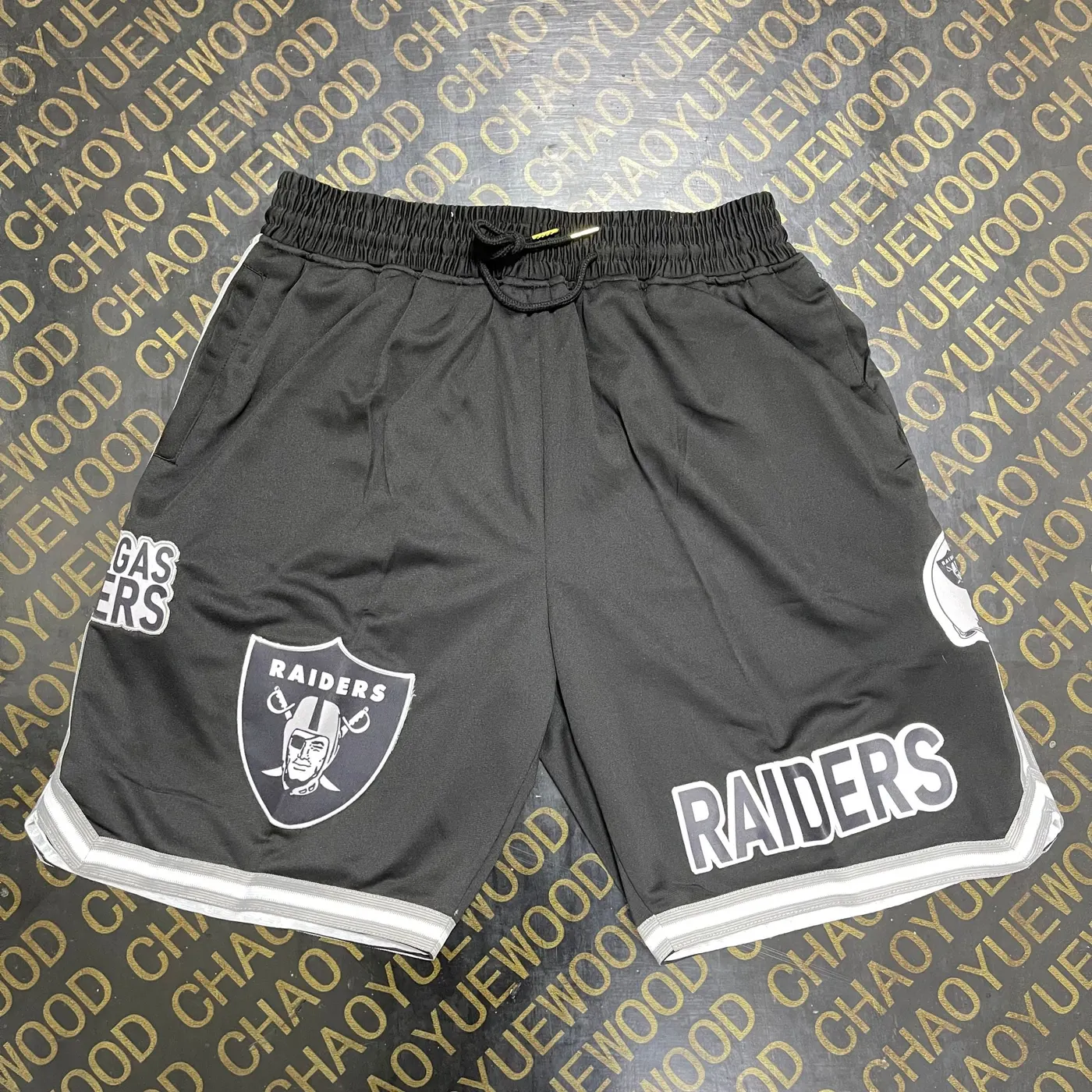 LAS VEGAS RAIDERS BLACK SHORTS