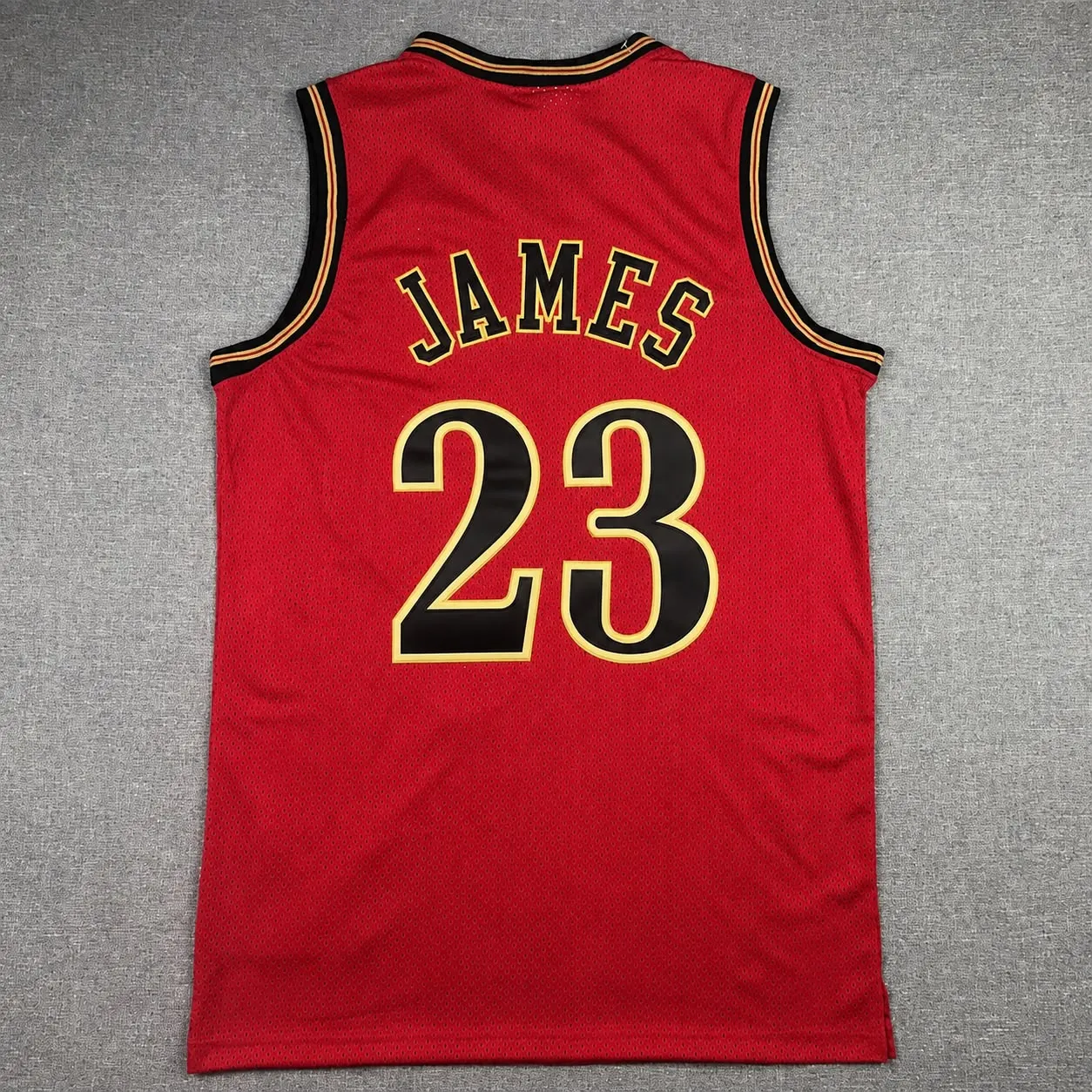 PHILADELPHIA 76ERS LEBRON JAMES RED VINTAGE JERSEY