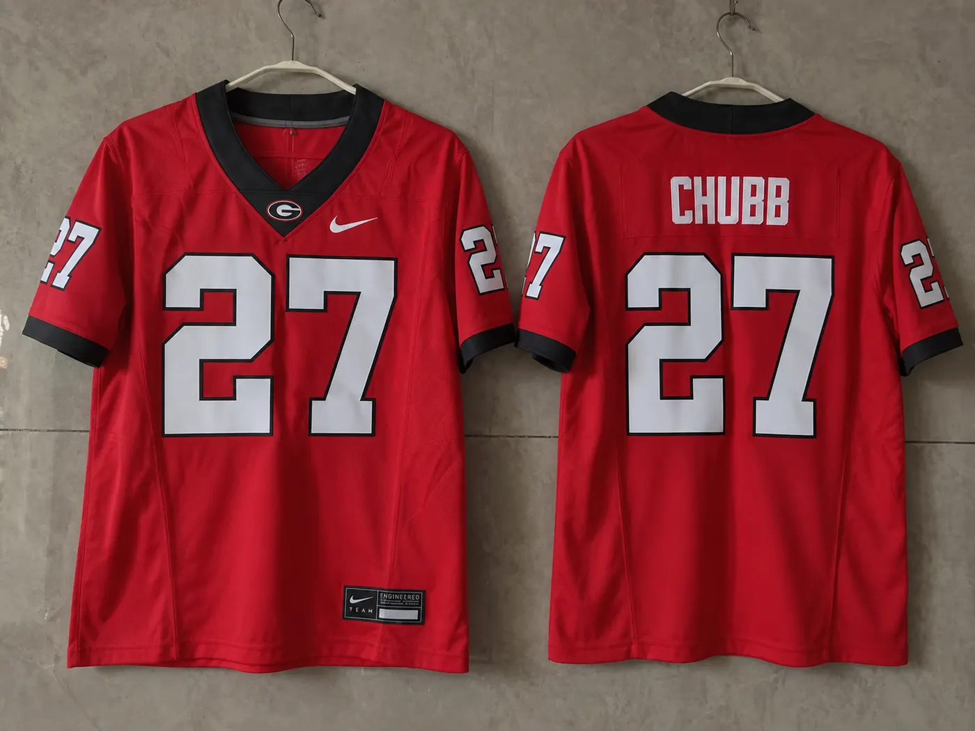GEORGIA BULLDOGS NICK CHUBB RED JERSEY