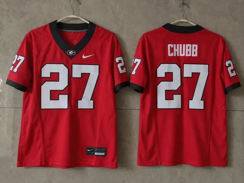 GEORGIA BULLDOGS NICK CHUBB RED JERSEY