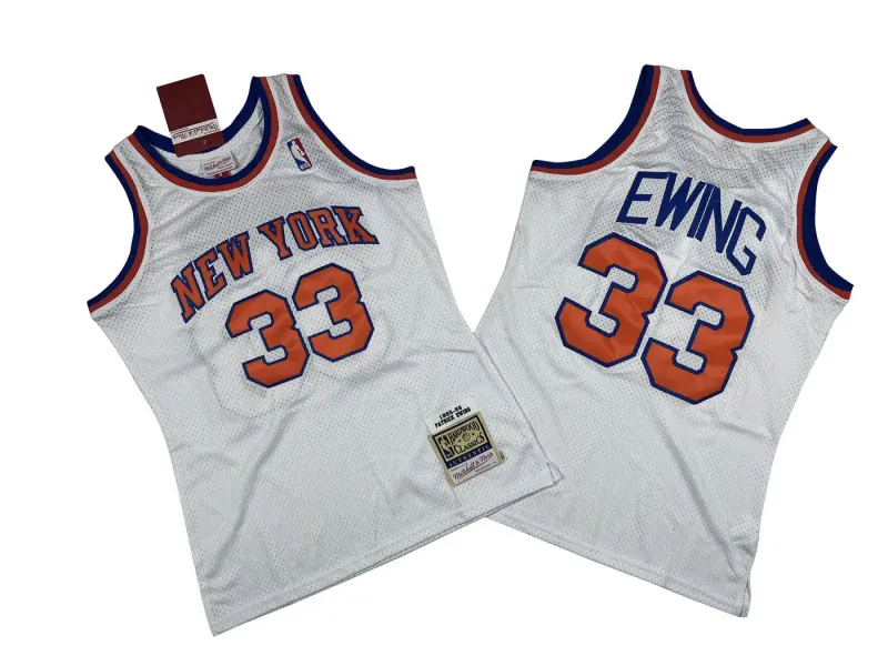 Patrick Ewing White New York Knicks Jersey