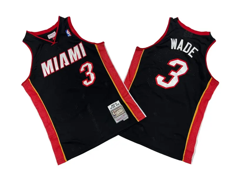 MIAMI HEAT DWYANE WADE BLACK VINTAGE JERSEY