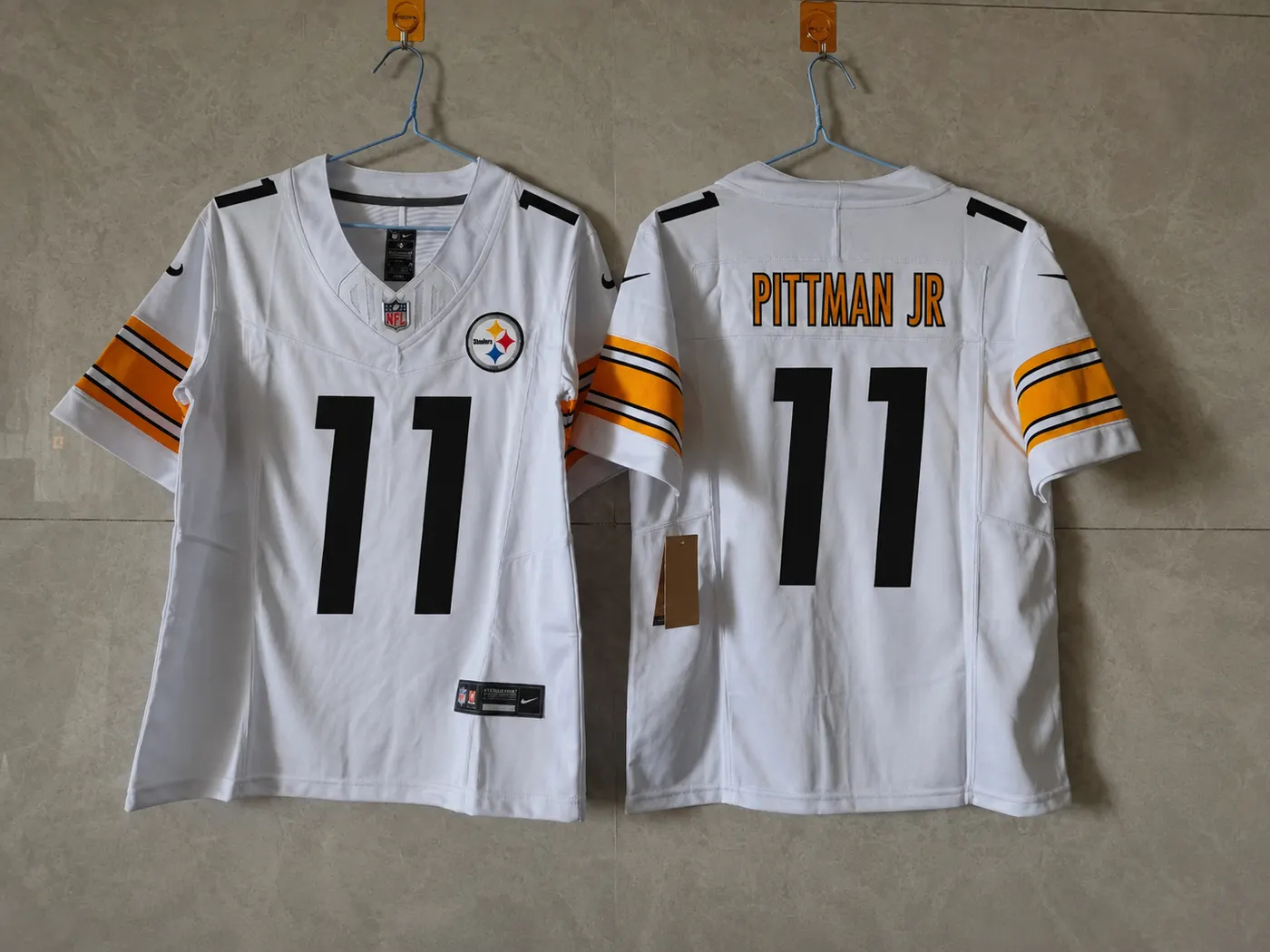 PITTSBURGH STEELERS MICHAEL PITTMAN JR WHITE JERSEY