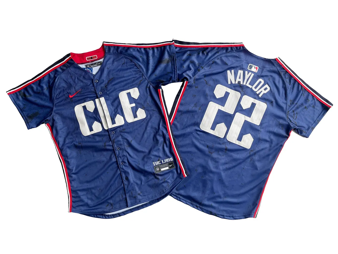 CLEVELAND GUARDIANS JOSH NAYLOR BLUE JERSEY