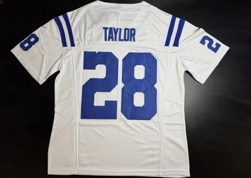 INDIANAPOLIS COLTS JOHNATHAN TAYLOR WHITE JERSEY