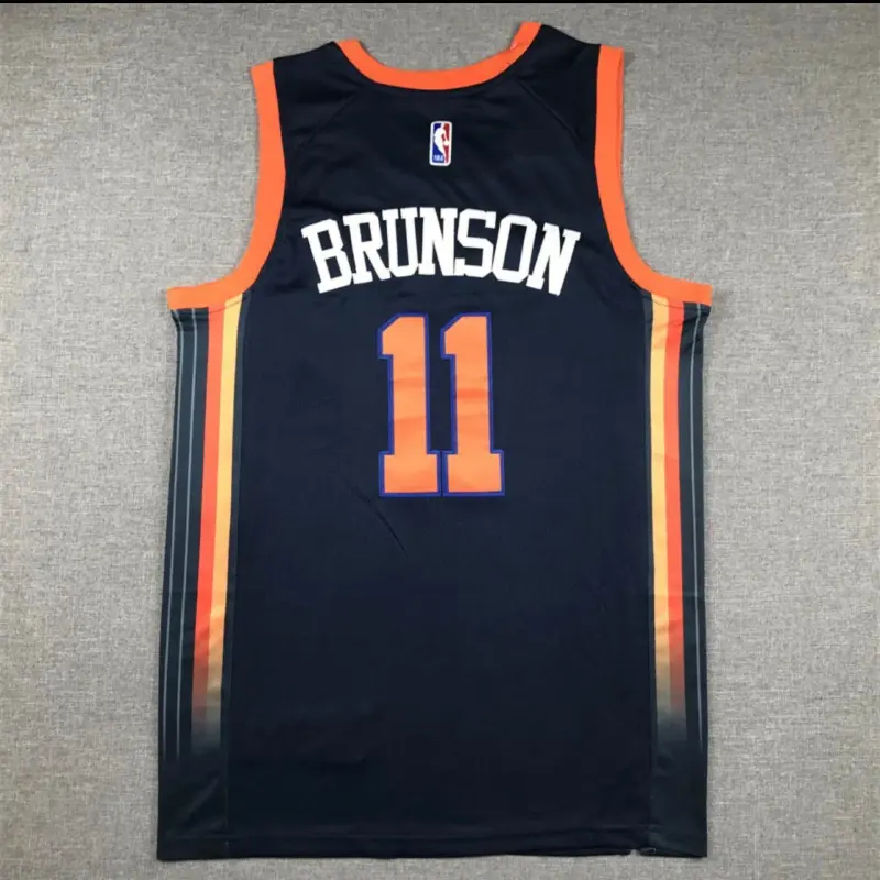 Jalen Brunson Black New York Knicks Jersey