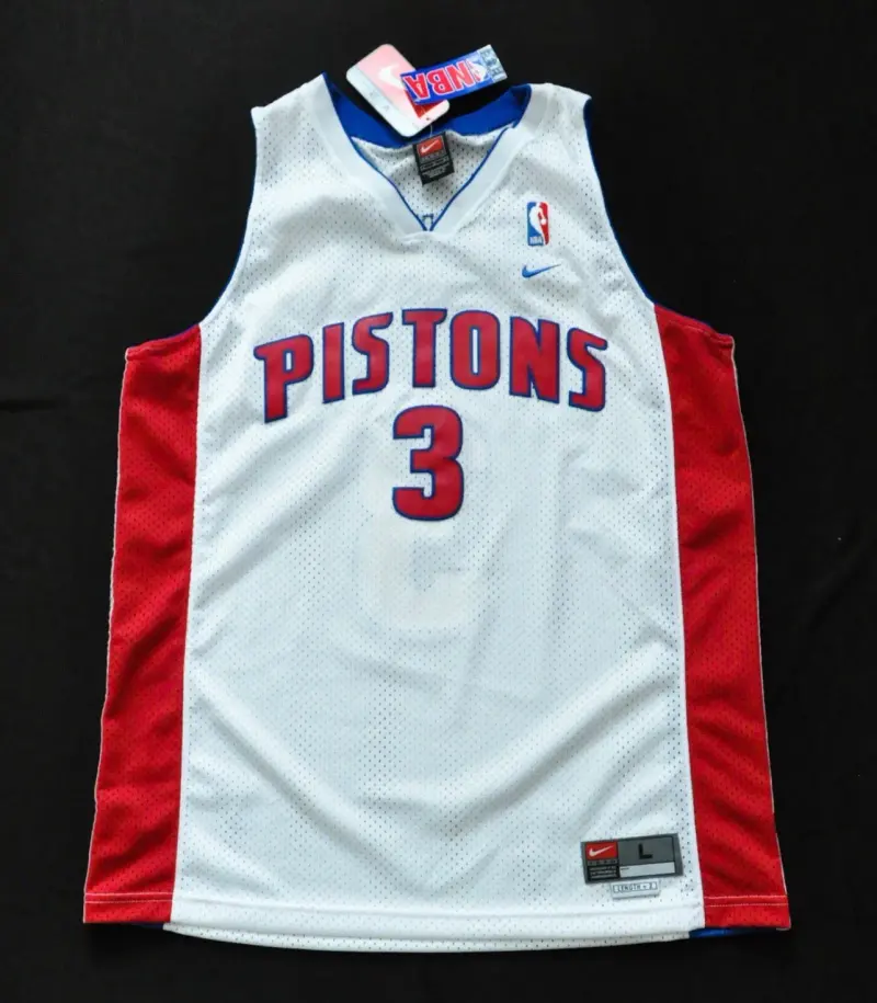 Detroit Pistons Ben Wallace White Jersey